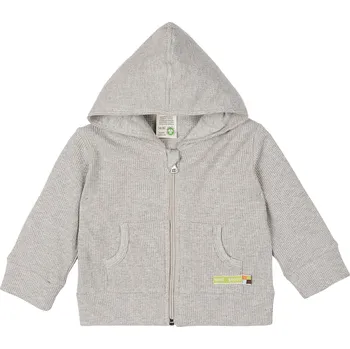 Chlapecká mikina Dětská mikina s kapucí Světle šedivá loud + proud Velikost: 62/68