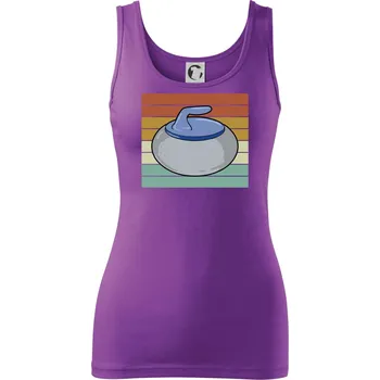 Curling vintage - Dámské tílko - M ( Fialová )