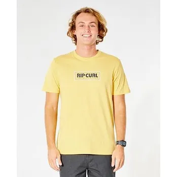 Pánské tričko Tričko Rip Curl BIG MUMMA ICON TEE Retro Yellow velikost M
