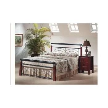 Postel Kovová postel LUCIE Povrchová úprava: černá, Rozměr: 80 x 200 cm