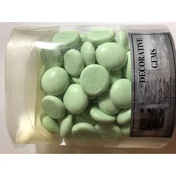 Dekorativní kamínky pastelově zelené (Decorative gems)