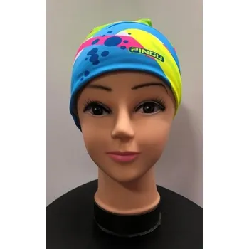 Čepice Zimní čepice Pingu ULTRA LIGHT kruhy neon S/M