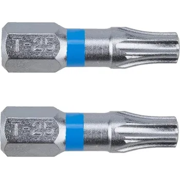 Bit Bit TORX25-25mm (BLUE) (65404464) NAREX sada 2 ks v blistru, TORX 1/4., standardní délka