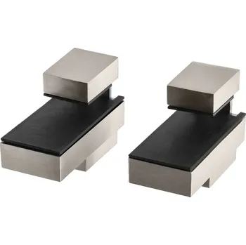 Onpira Hliníkový držák pro skleněné police [2ks] Barva: Nerez