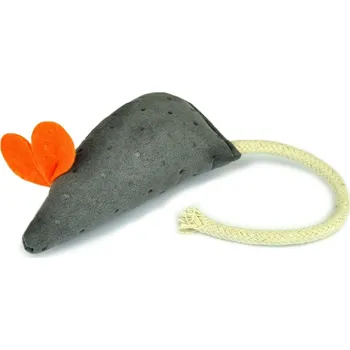 Hračka pro kočku Hračka pro kočky myš s kozlíkem Barva: Šedá