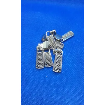 Zip Jezdec nearetační 4mm nikl ozdobný ke kovovým zipům