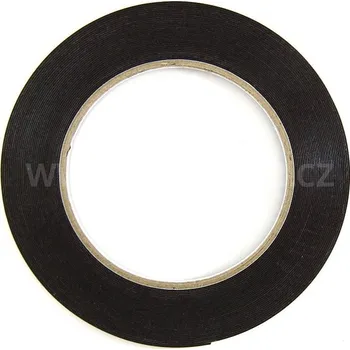 Lepicí páska lepící páska oboustranná černá 3mm 5m 1mm
