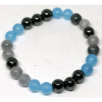 Náramek Náramek z achátu a hematitu - ELEGANTNÍ