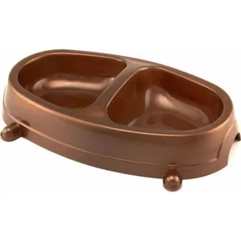 Miska pro psa Miska plast dvojitá 2 x 150 ml
