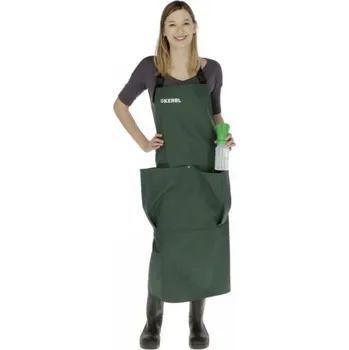 Pracovní zástěra Zástěra na dojení Premium, zelená s kapsami