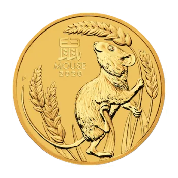 Sběratelství Myš 2020 - 1 oz - Lunární série III