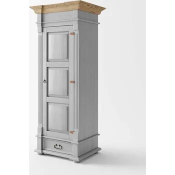 Šatní skříň Skříň Hacienda Grey z masivu Barevné provedení: šedá - šedá