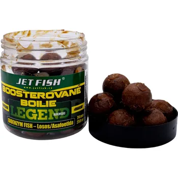 Boilies Jet Fish Boosterované Boilie Legend Range BioEnzym Fish + Losos 250ml Průměr: 24mm