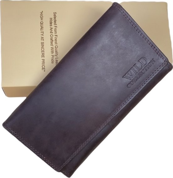 WILD´S COLLECTION Dámská kožená peněženka wild collection hnědá 5622