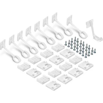 Dětský bezpečnostní prvek Reer Zámek na dvířka a šuplíky 8 ks bílý