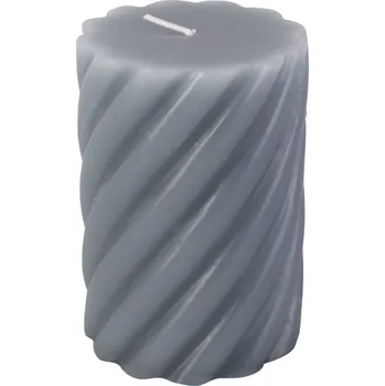 Svíčka Svíčka Swirl M 10 cm modrá Present Time (Barva- modrá)