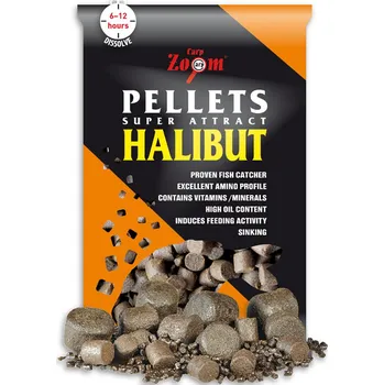 Carp Zoom Halibut pelety 800g bez díry Průměr: 6mm Získejte slevu -5% za registraci v e-shopu