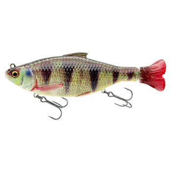 Umělá nástraha Savage Gear Wobler 3D Hard Pulsetail Roach Slow Sinking Perch Délka: 13,5cm, Hmotnost: 40g, Maximální ponor: 4m