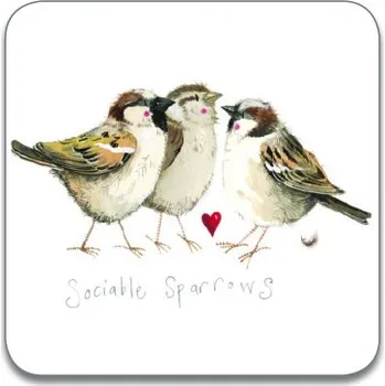 Podtácek Podložka, podtácek Sociable sparows, Alex Clark (Podložka ptáčci, ptáček)