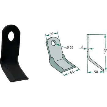 Mulčovací Y-nůž pro Ferri, 0901003, 145/8/26 mm