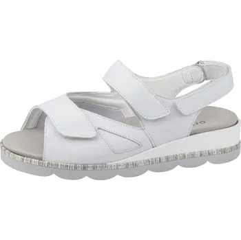 Dámské sandále Waldläufer 650K01 dámské kožené sandály šíře K - bílá Barva: Bílá, Velikost: 37,5