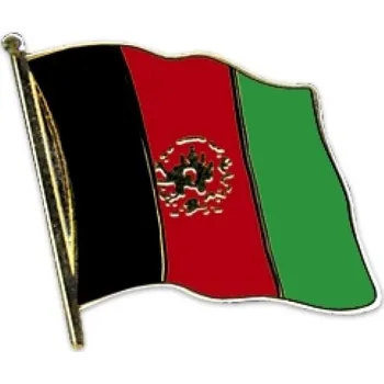 Odznak (pins) 20mm vlajka Afghánistán - barevný