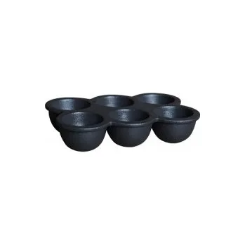 Stojánek na vajíčko Stojánek na vajíčka Egg Tray Cast Iron Black