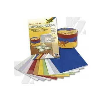 Barevný papír Metalízové papíry 230g proužky sada 10 listů 5052309, SMT Creatoys