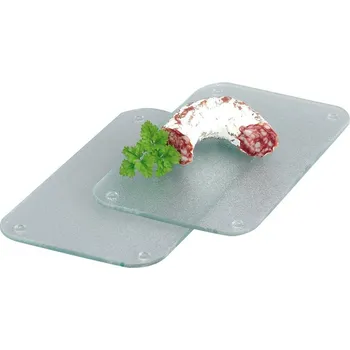 Příbor Zeller Skleněná kuchyňská prkénka, 25 x 15 cm, 2 ks