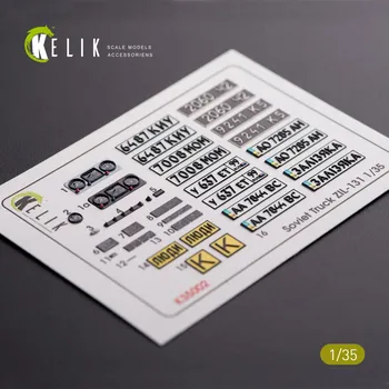 Plastikový model Reskit 1/35 ZiL-131 series interior&exterior 3D decals