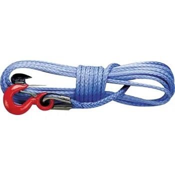 Lano Syntetické navijákové lano 29kN s hákem průměr 5 mm, délka 15 m