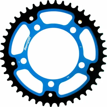 Řetězová sada pro motocykl Řetězová rozeta SUPERSPROX STEALTH RST-7:44-BLU modrá 44 zubů, 525