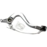 Brzdový pedál MOTION STUFF 83P-0711002 silver body, black steel fixed tip Steel Fixed Tip