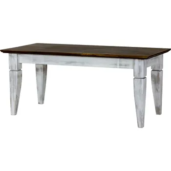 Obývací stěna Rustikální konferenční stolek KOLMAR Barevné provedení: Bílá patina K03 - tmavý vosk K02