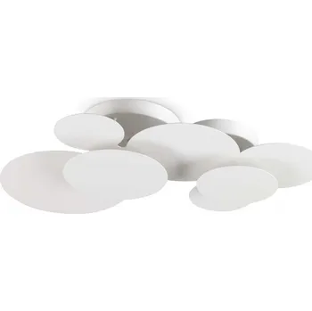 Ideal Lux 285207 LED přisazené stropní svítidlo Cloud pl d70 1x46W | 3150lm | 3000K - bílá + STOLNÍ VENTILÁTOR SE ZVLHČOVAČEM VZDUCHU ICECUBE - RGB