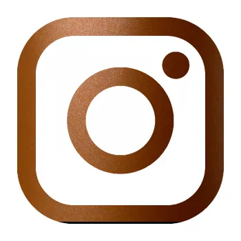 samolepka Instagram logo (44 - měděná metalíza) SAMOLEPKA NA AUTO, NÁLEPKA, FÓLIE, POLEP, TUNING, VLASTNÍ TEXT, TISK, AUTOSAMOLEPKY.cz, POLEPY, OBRÁZEK, LOGO, 3D STICKERS