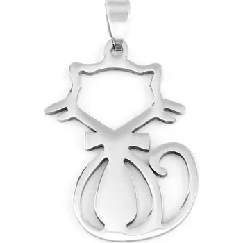 Přívěsek Šperky4U Ocelový přívěšek - kočka - DR1242