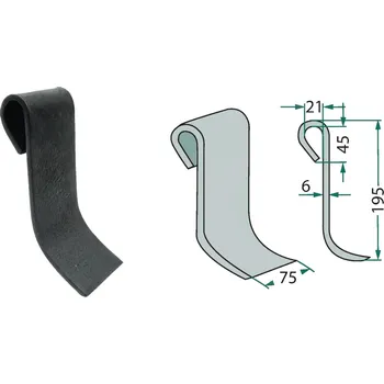 Mulčovací nůž pro Ugeløse, 43122, 195/6/21 mm