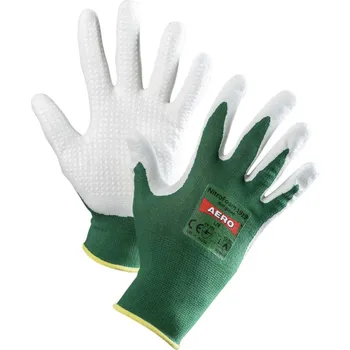 Pracovní rukavice Aero Rukavice povrstvené AERO NITROFOAM DOT 1919 nitril PVC terčíky 10 XXL