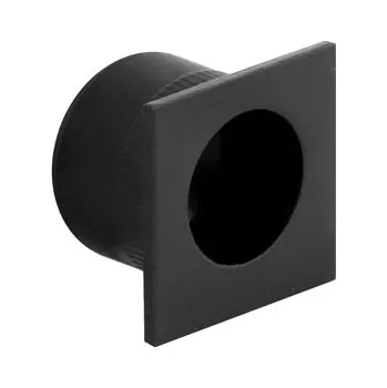 Dveřní kování AC-T Servis ACT Náprstek do čela posuvných dveří HRANATÝ (černý)