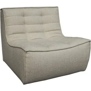 Křeslo Jednosedák / křeslo Ethnicraft N701 látka béžová 80x91 v.76