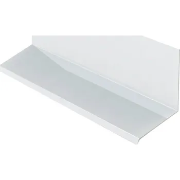 Plech Horní lemování RŠ 250, 1 bm, Lakovaný pozink, Bílá (RAL 9010)