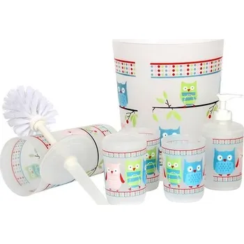 TORO Koupelnový set "Sovy" - 7 ks