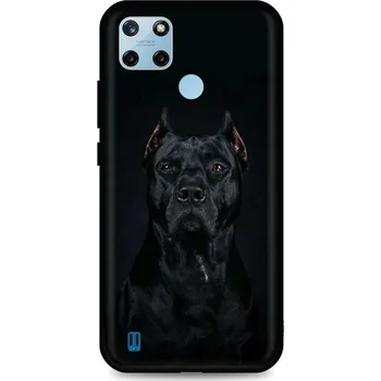 Pouzdro na mobilní telefon Kryt Realme C25Y silikon Dark Pitbull (obal neboli pouzdro na Realme C25Y)