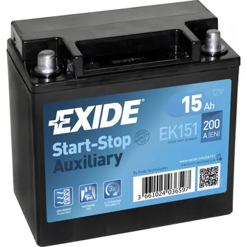 Autobaterie Exide Start-Stop AGM EK151 12V 15Ah 200A