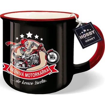 Hobby hrnek - Vášnivá motorkářka