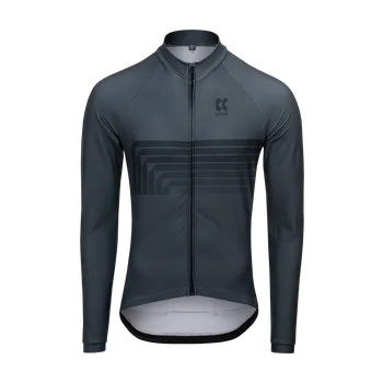 Cyklistické oblečení Kalas Pánský cyklistický dres MOTION Z2 dlouhý rukáv, šedý Kalas velikost: 2 (S)