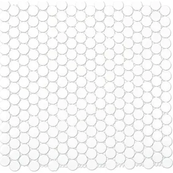 Keramická mozaika Knoflík 30,5x32,0 cm bílá 100N lesklá