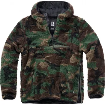 Bunda Brandit Teddyfleece Worker Pullover woodland - 4XL