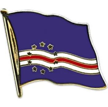 Odznak (pins) 20mm vlajka Kapverdy - barevný
